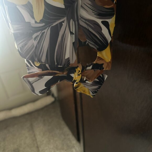 Side Tie Blouson Tankini Top - Everlasting Floral - Picture 3 of 11